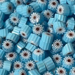 (image for) Effetre MURRINI 6 -7 mm BLUE MILLI (2 oz Bag) #6
